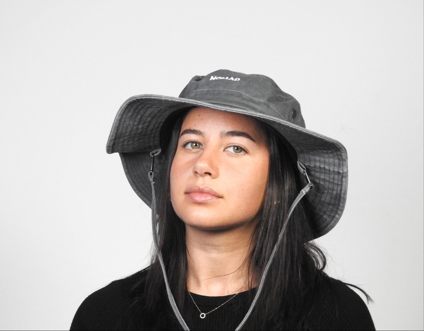 Gray Text Cap
